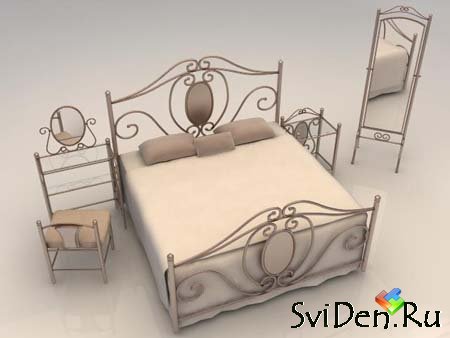 Modern Bedroom Furniture - 3D Max  Model