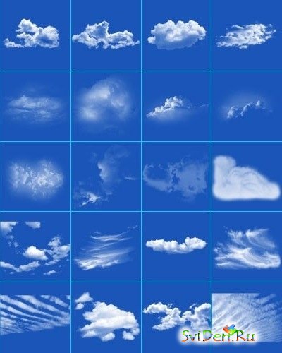 Brushes for Photoshop - Clouds