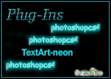Plugin for Photoshop - TextArt-neon.