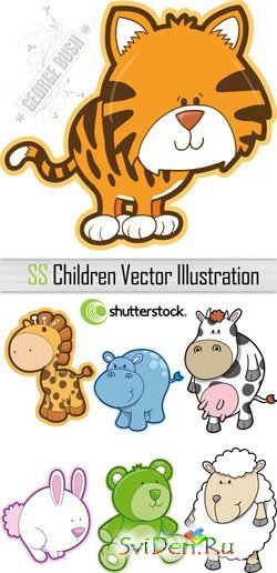 Children's PSD Clipart  for a Photoshop