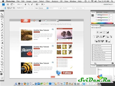 Video from Jeffrey Way and its book: From Photoshop to HTML (2010)