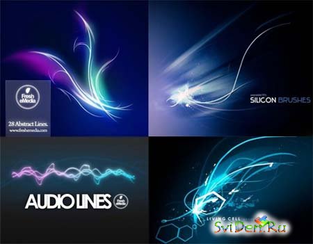 Abstract Curves - Photoshop Brushes Packs