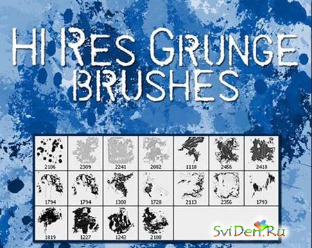 Hi-Res Grunge Photoshop Brushes