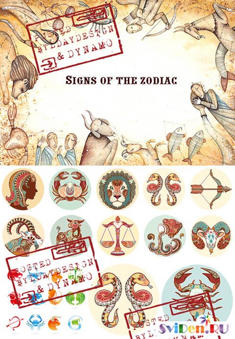 Stock Vectors - Signs of the zodiac