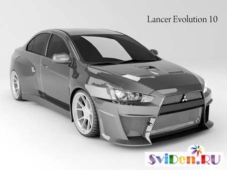 Lancer Evolution 10 3D Max Model