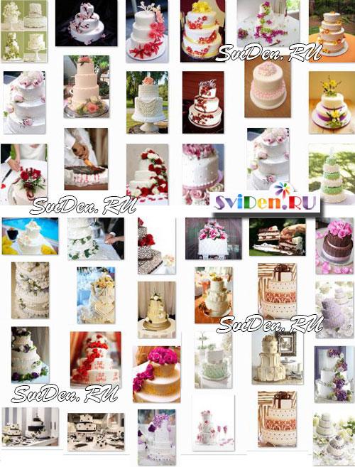 Свадебные торты фото, растровый клипарт, свадебный торт